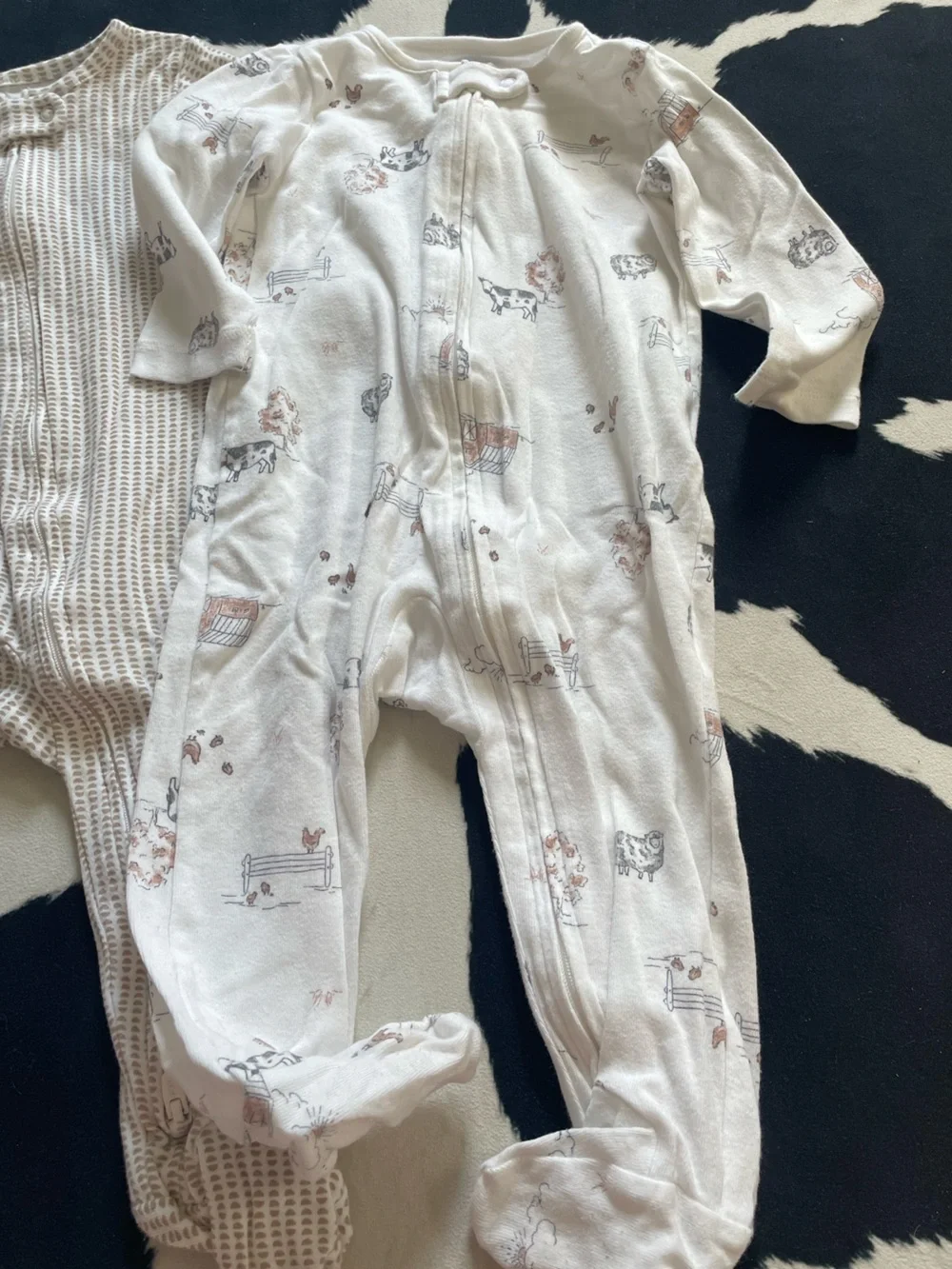 Carters Farm Print Footie Sleeper Set